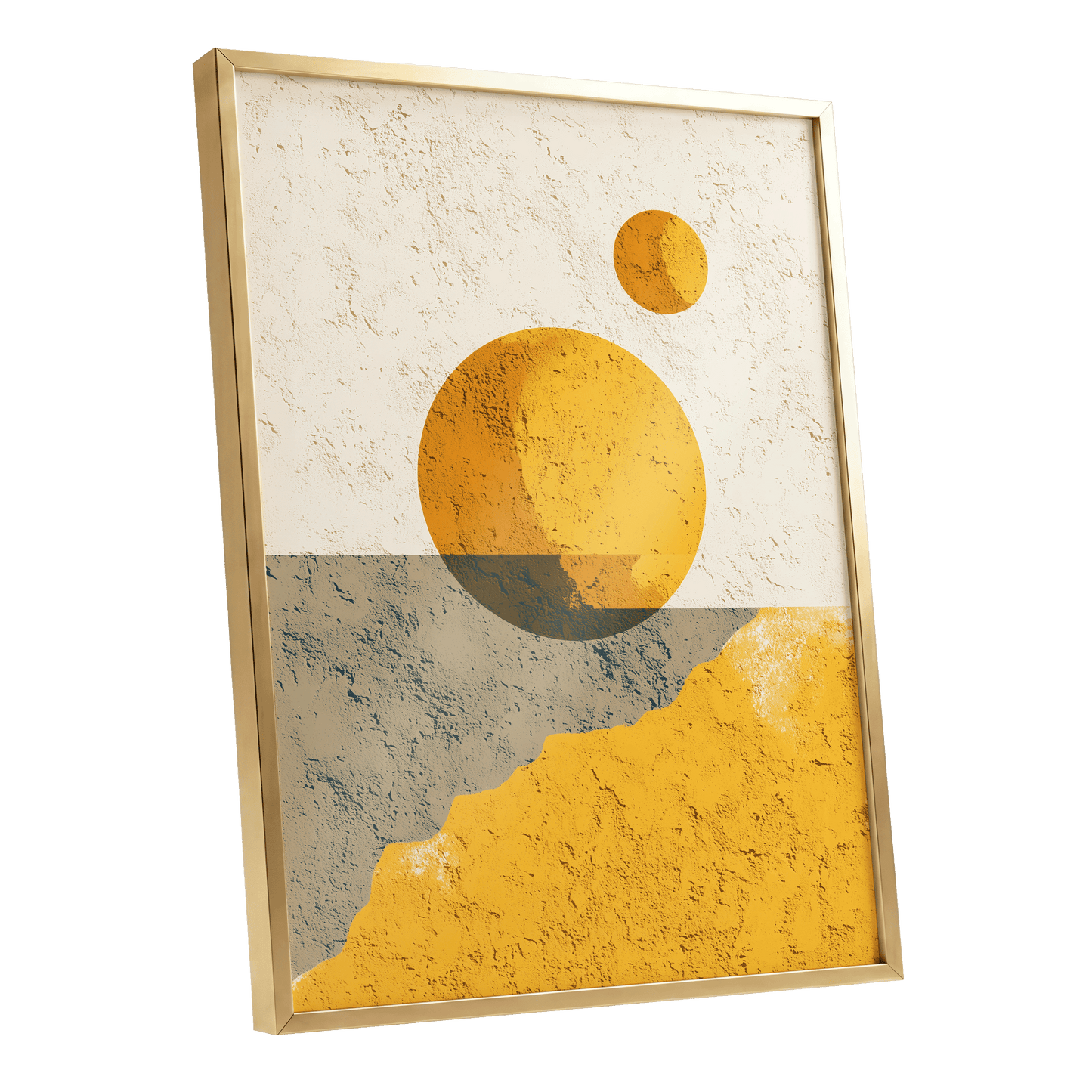 Golden Horizon Forms – gold framed poster option