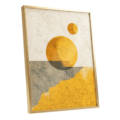 Golden Horizon Forms – gold framed poster option
