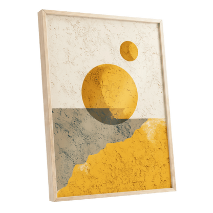 Golden Horizon Forms – oak framed poster option