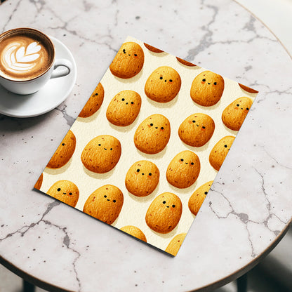Golden Little Faces, gold, beige, brown minimalist wall art displayed in a styled interior, gallery view 3