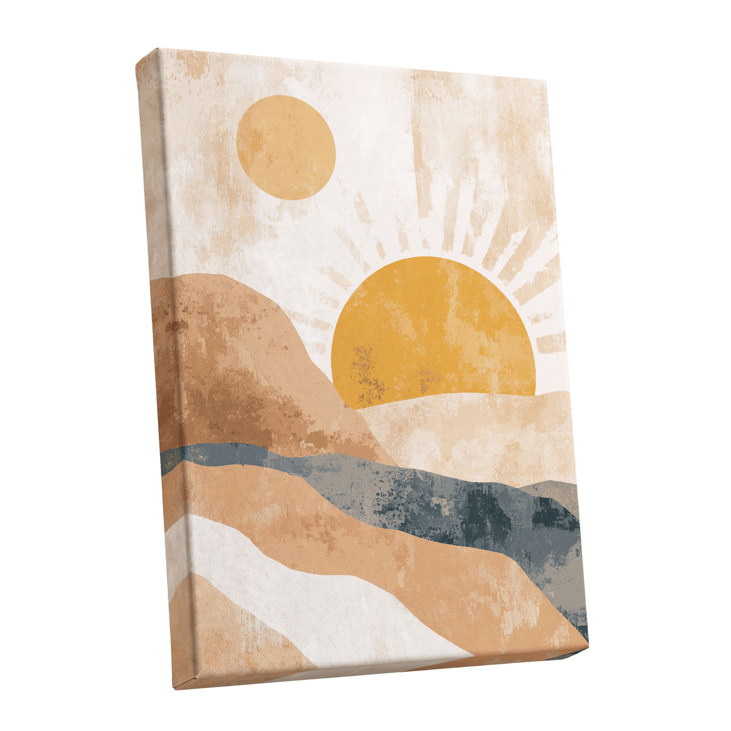 Golden Sun River – stretched canvas option