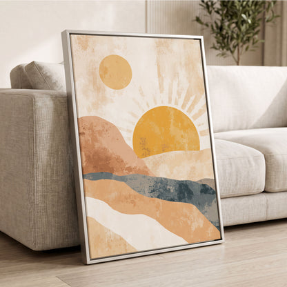 Golden Sun River – wall art displayed in a styled interior, gallery view 2