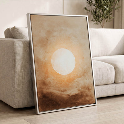 Halo Over Amber – wall art displayed in a styled interior, gallery view 2