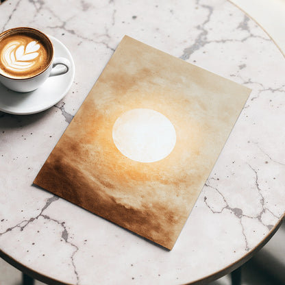 Halo Over Amber – wall art displayed in a styled interior, gallery view 3