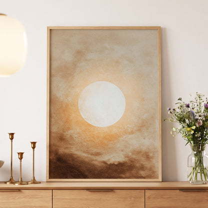 Halo Over Amber – wall art displayed in a styled interior, gallery view 5