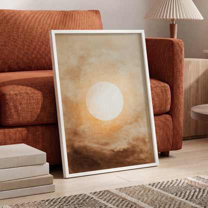Halo Over Amber – wall art displayed in a styled interior, gallery view 6