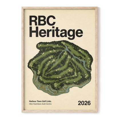 Harbour Links Heritage, green, beige, black nature wall art, front artwork view