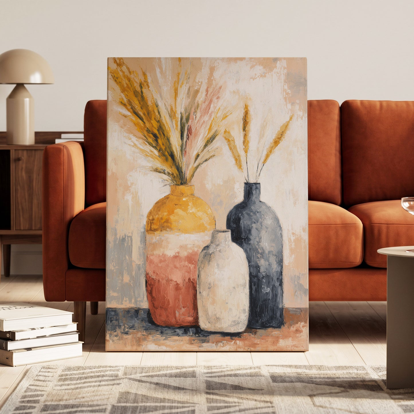Harvest Vessel Study – canvas wall art in a styled interior, gallery view 1