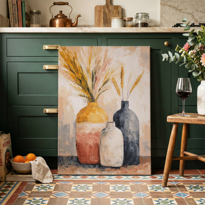 Harvest Vessel Study – canvas wall art in a styled interior, gallery view 2