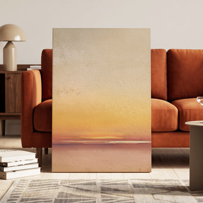 Hushed Horizon – canvas wall art in a styled interior, gallery view 1