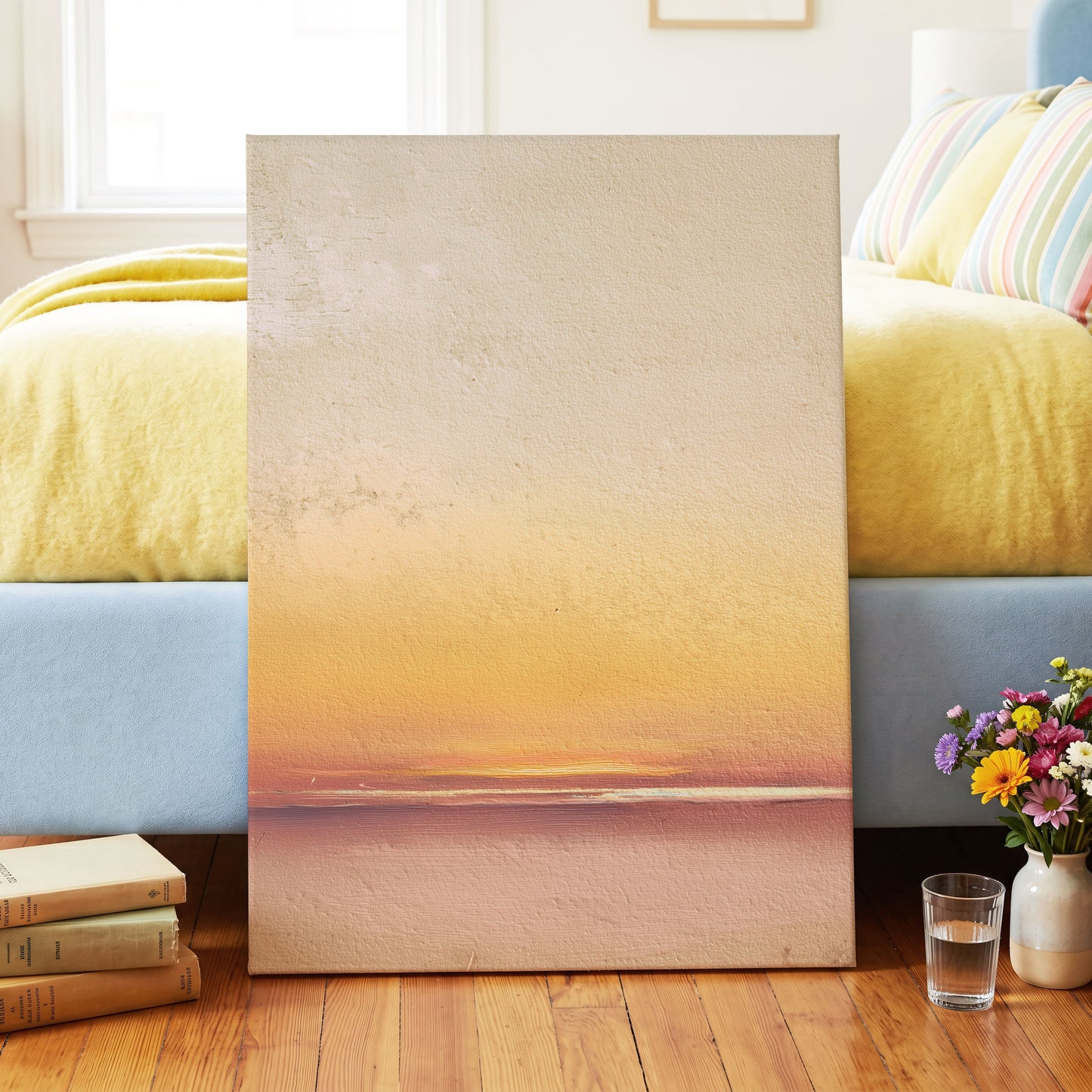 Hushed Horizon – canvas wall art in a styled interior, gallery view 2