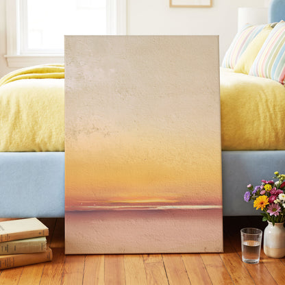 Hushed Horizon – canvas wall art in a styled interior, gallery view 2