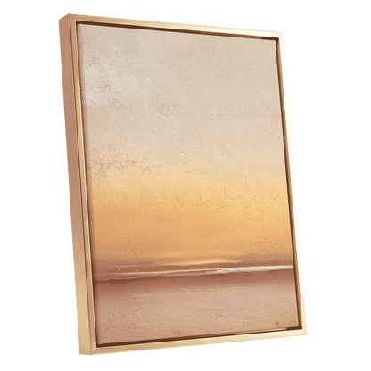 Hushed Horizon – gold framed canvas option