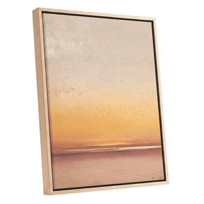 Hushed Horizon – oak framed canvas option