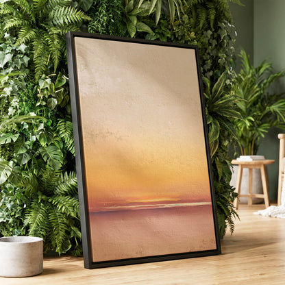 Hushed Horizon – wall art displayed in a styled interior, gallery view 1