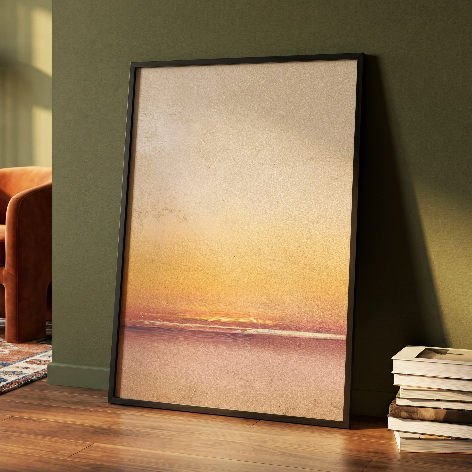 Hushed Horizon – wall art displayed in a styled interior, gallery view 4