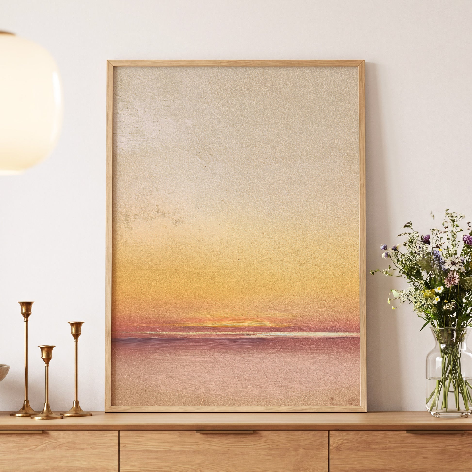 Hushed Horizon – wall art displayed in a styled interior, gallery view 5