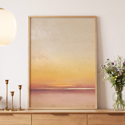 Hushed Horizon – wall art displayed in a styled interior, gallery view 5