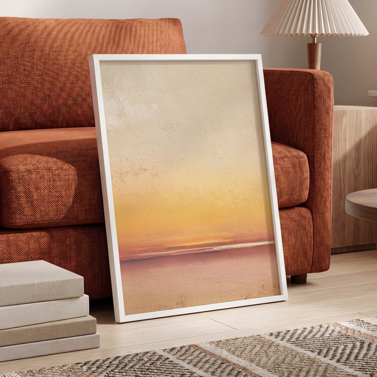 Hushed Horizon – wall art displayed in a styled interior, gallery view 6