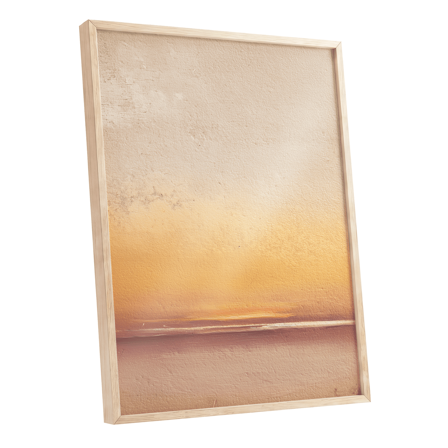 Hushed Horizon – oak framed poster option