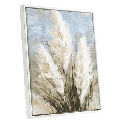 Ivory Meadow – white framed canvas option