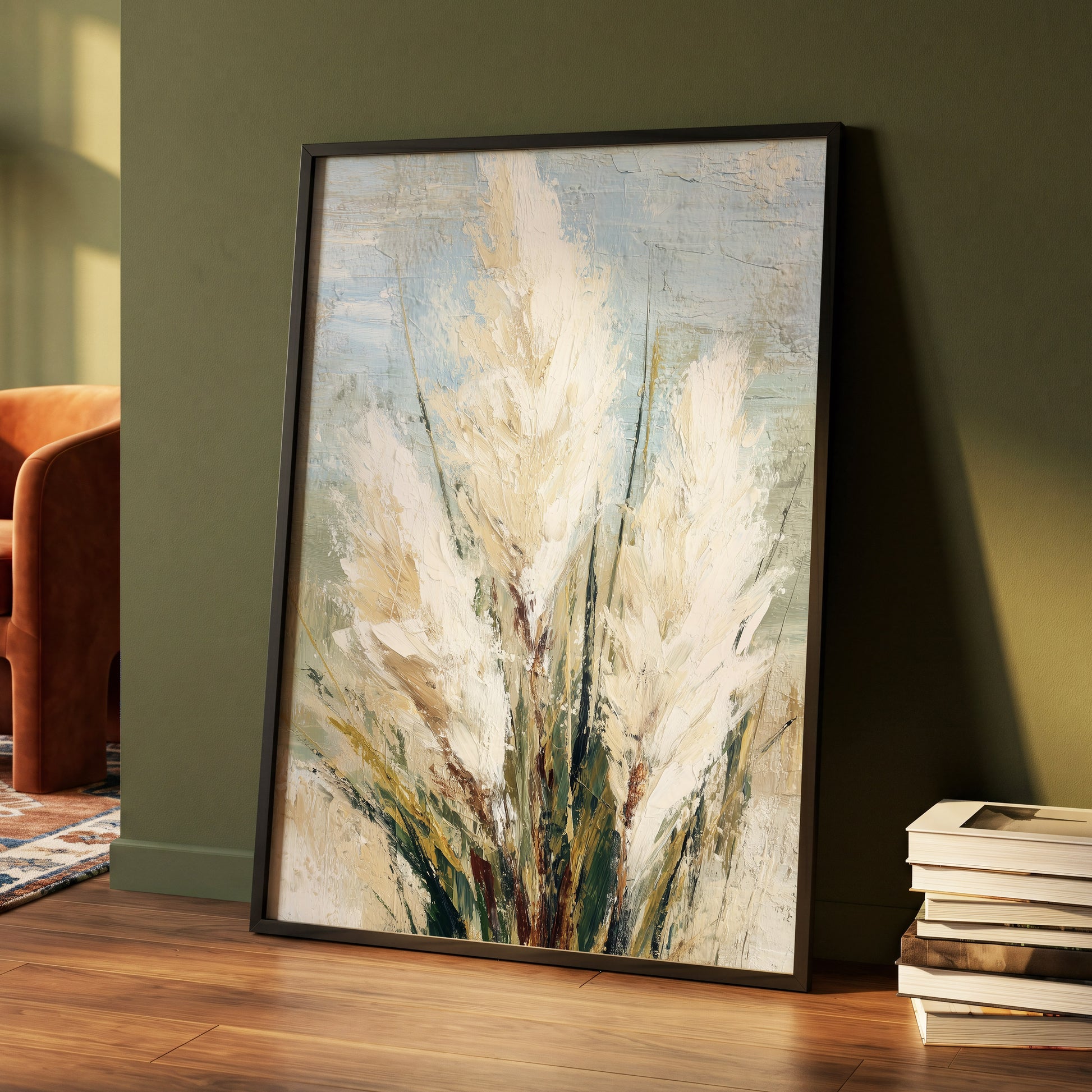 Ivory Meadow – wall art displayed in a styled interior, gallery view 4