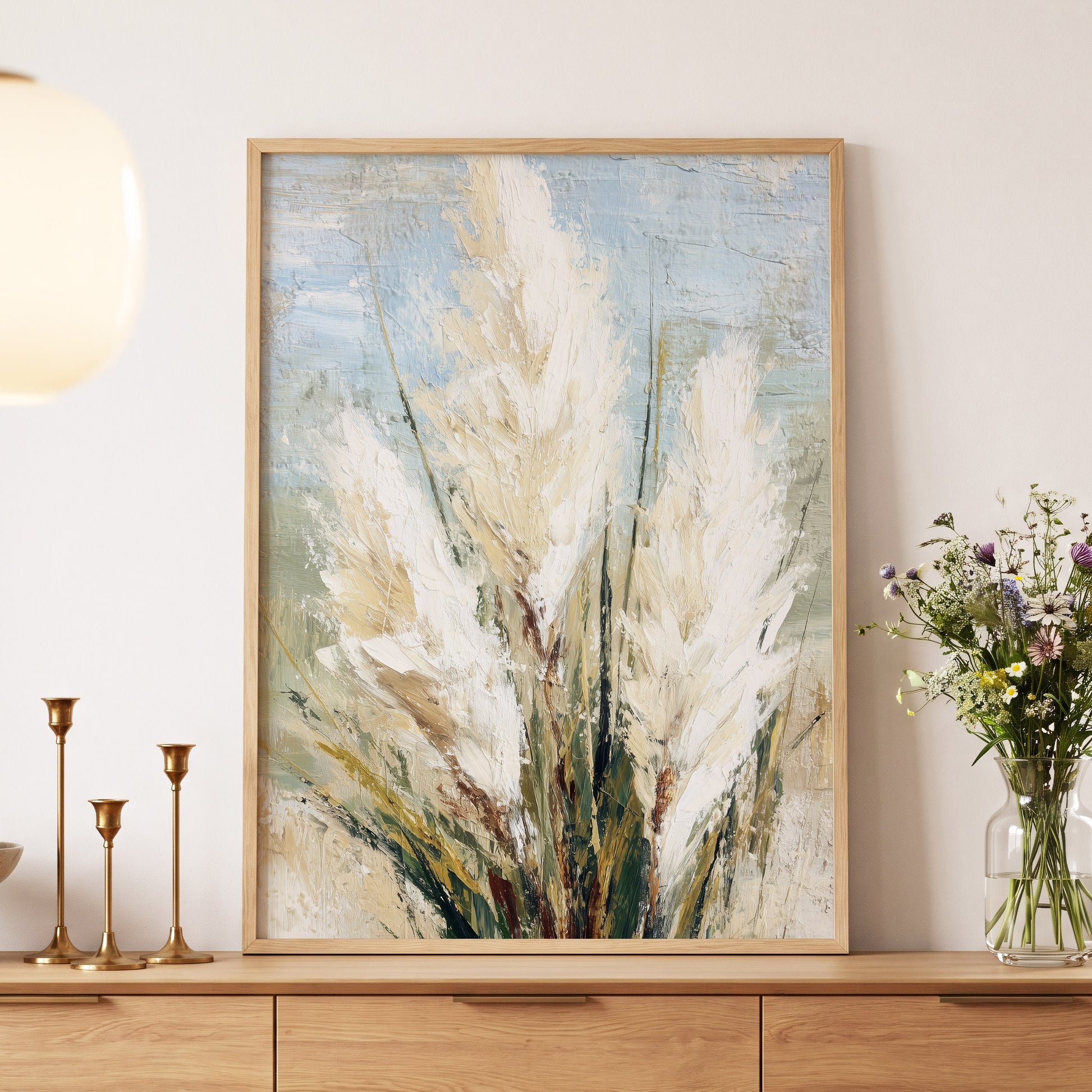 Ivory Meadow – wall art displayed in a styled interior, gallery view 5
