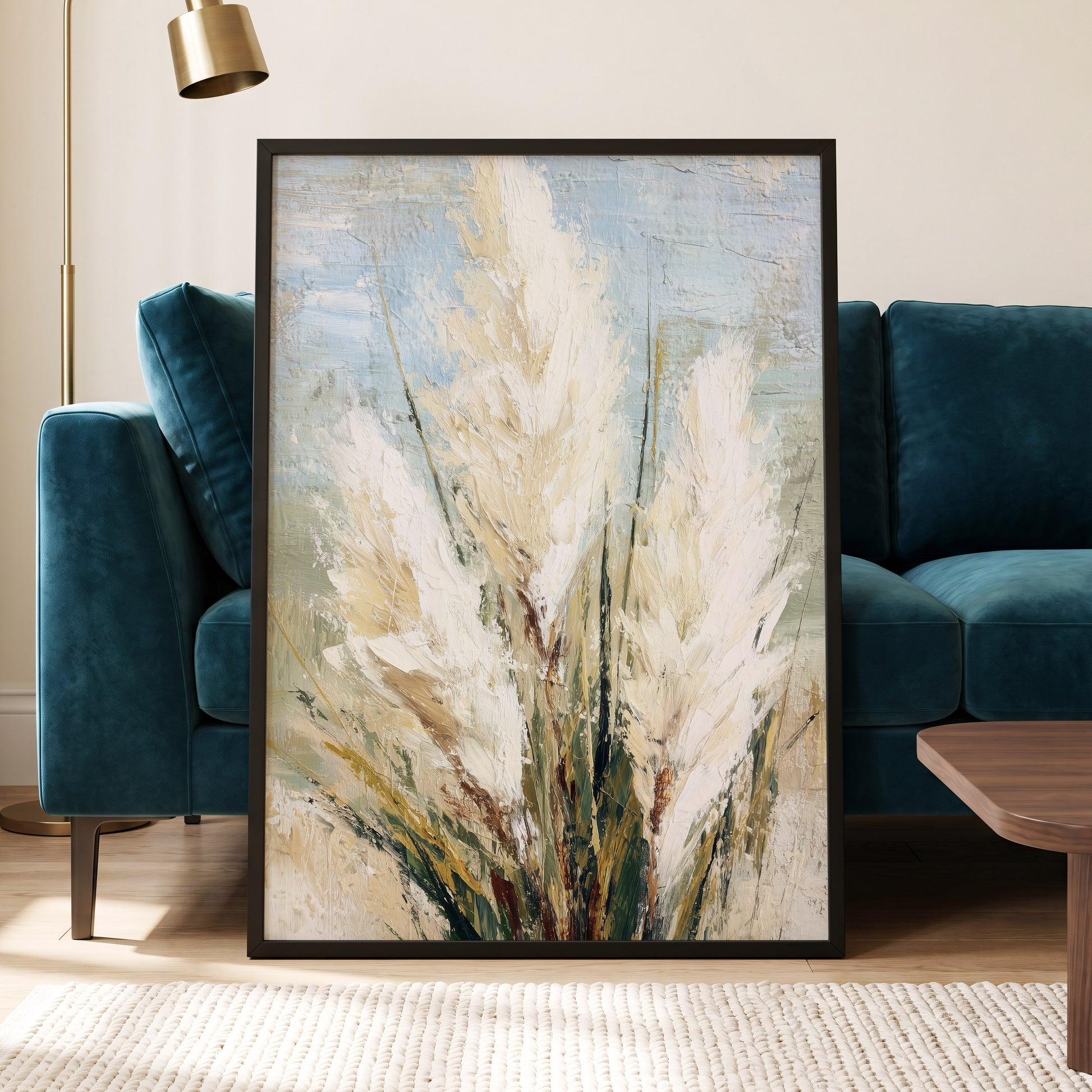 Ivory Meadow – wall art displayed in a styled interior, gallery view 6