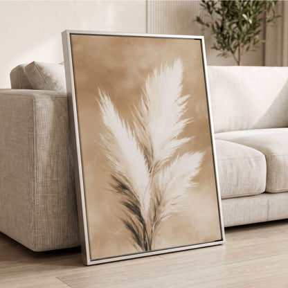 Ivory Plume Reverie – wall art displayed in a styled interior, gallery view 2