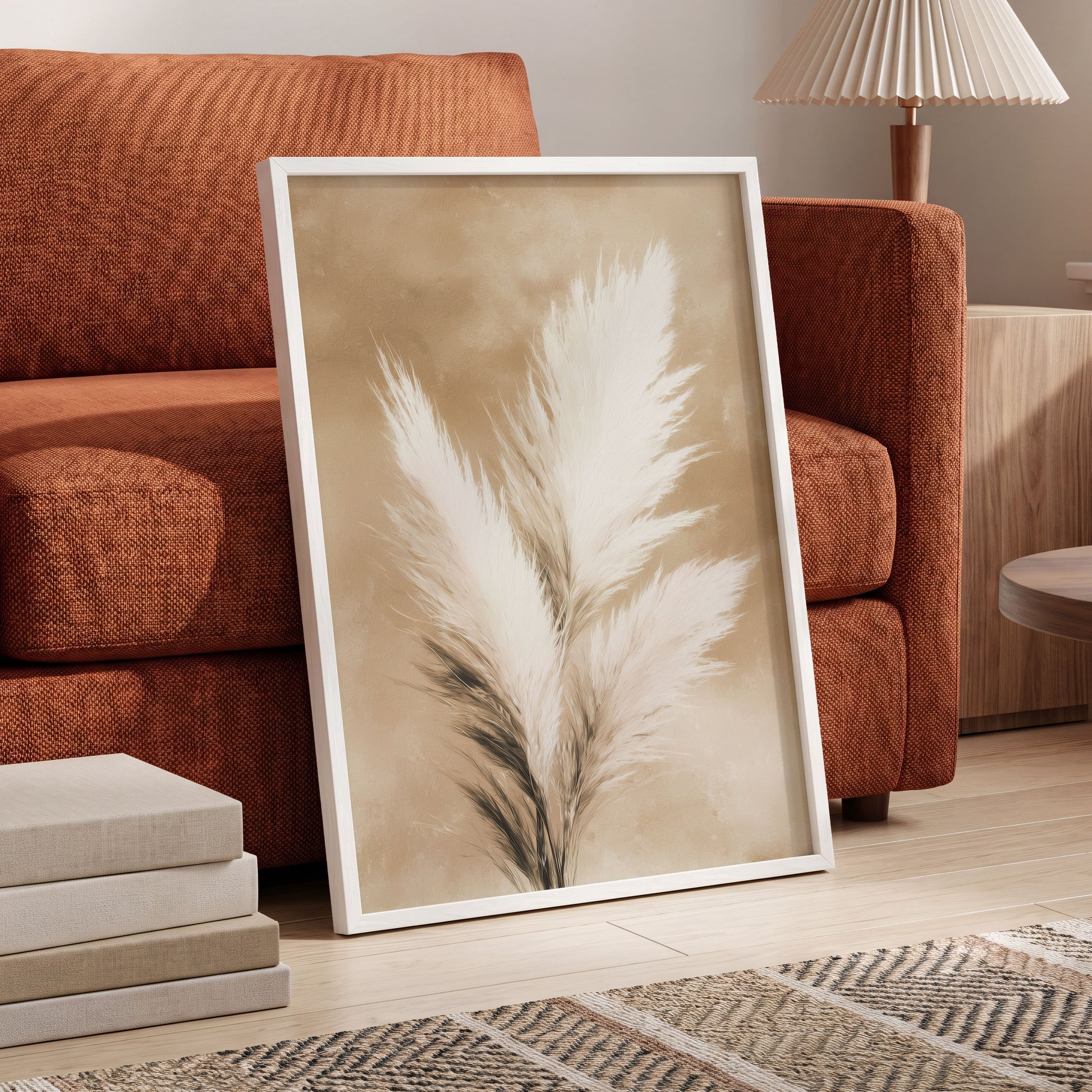 Ivory Plume Reverie – wall art displayed in a styled interior, gallery view 6
