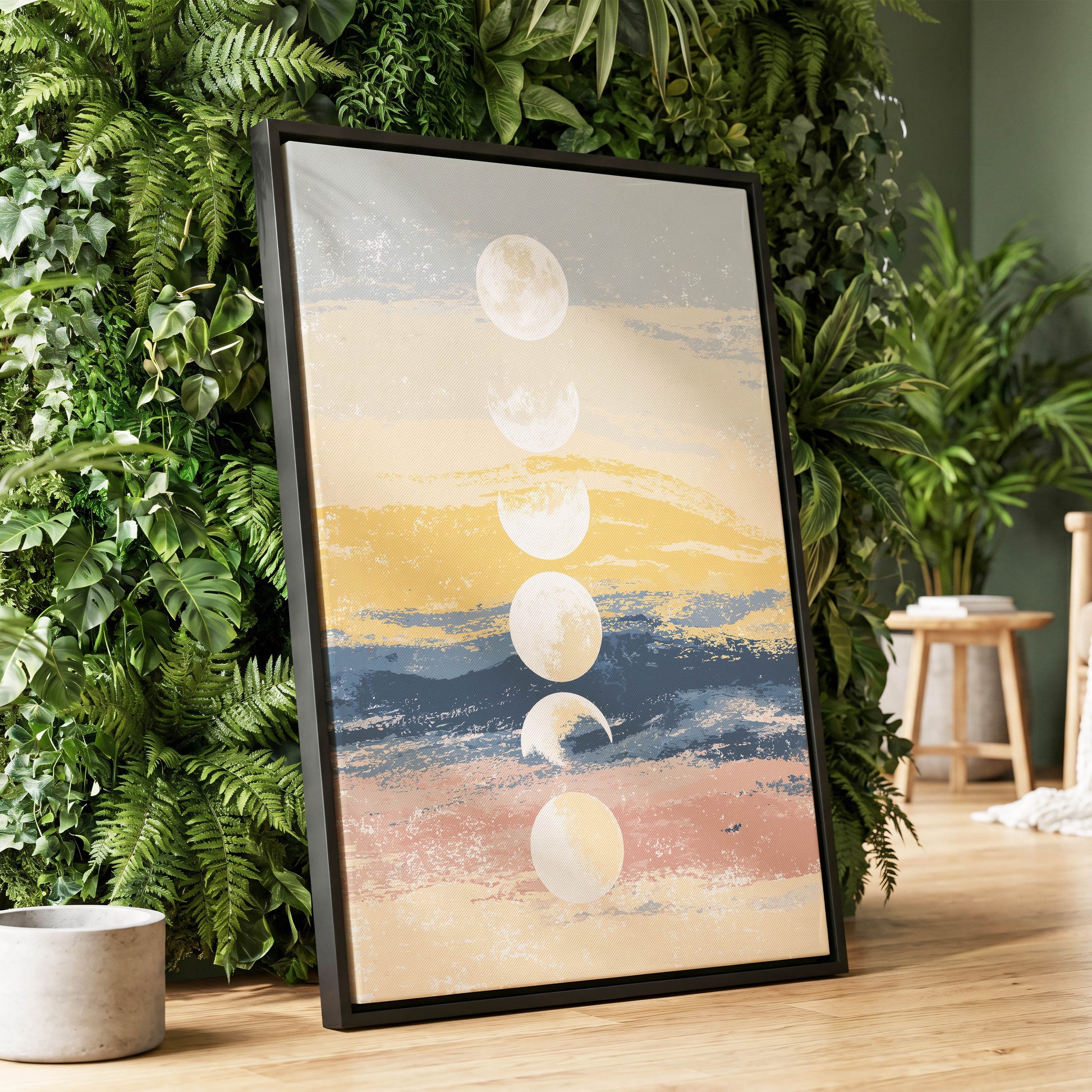 Lunar Tides – wall art displayed in a styled interior, gallery view 1