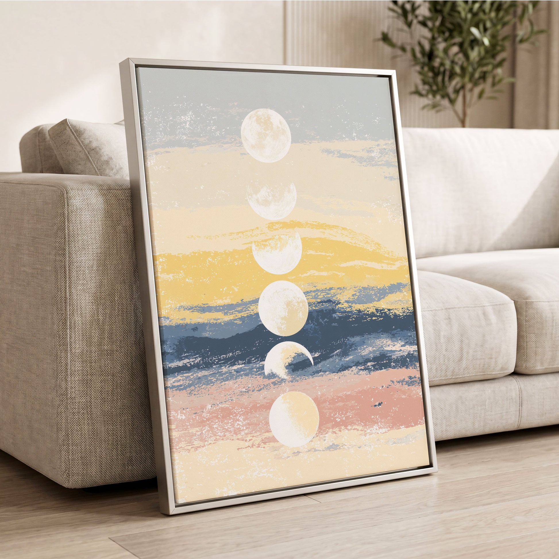 Lunar Tides – wall art displayed in a styled interior, gallery view 2