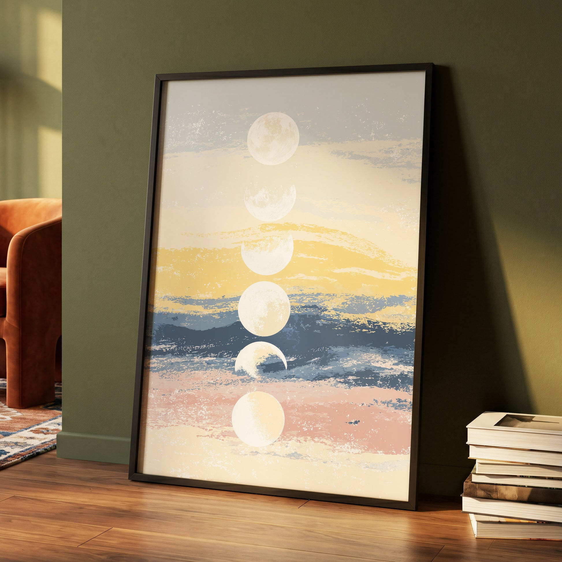 Lunar Tides – wall art displayed in a styled interior, gallery view 4