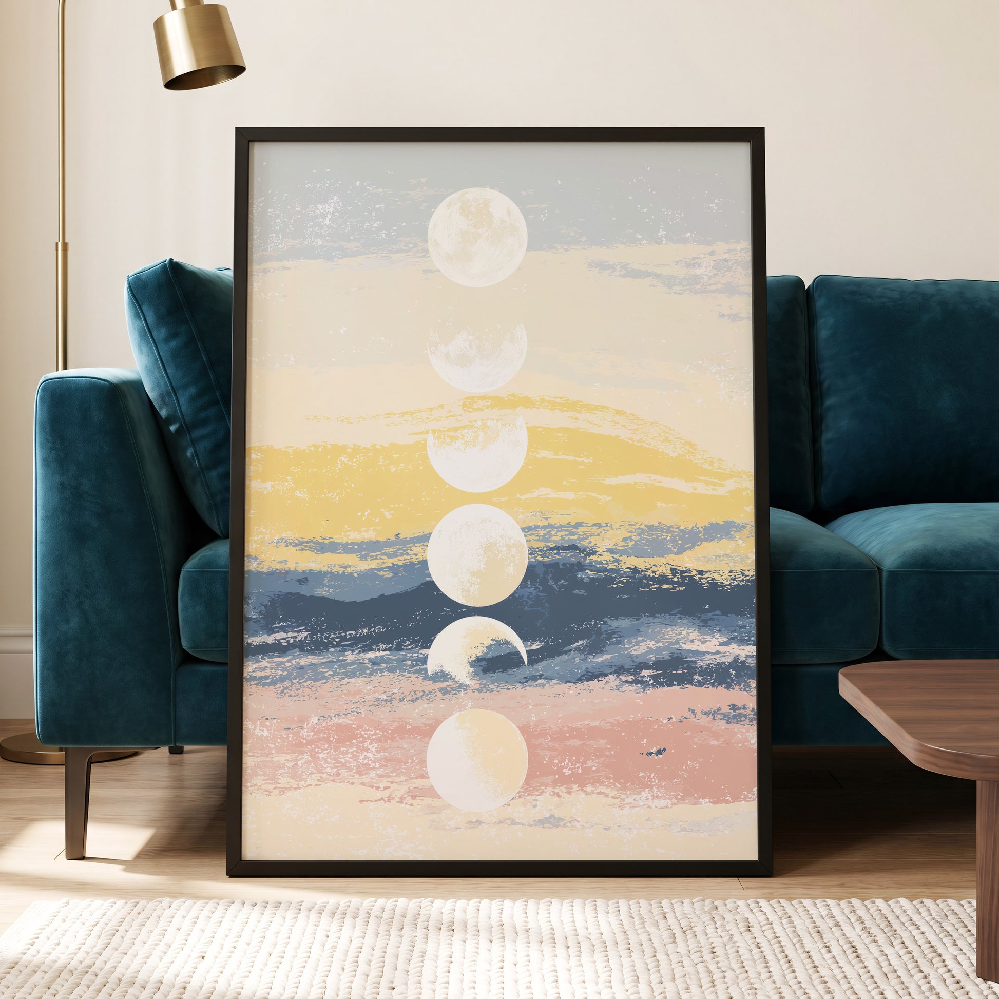 Lunar Tides – wall art displayed in a styled interior, gallery view 6