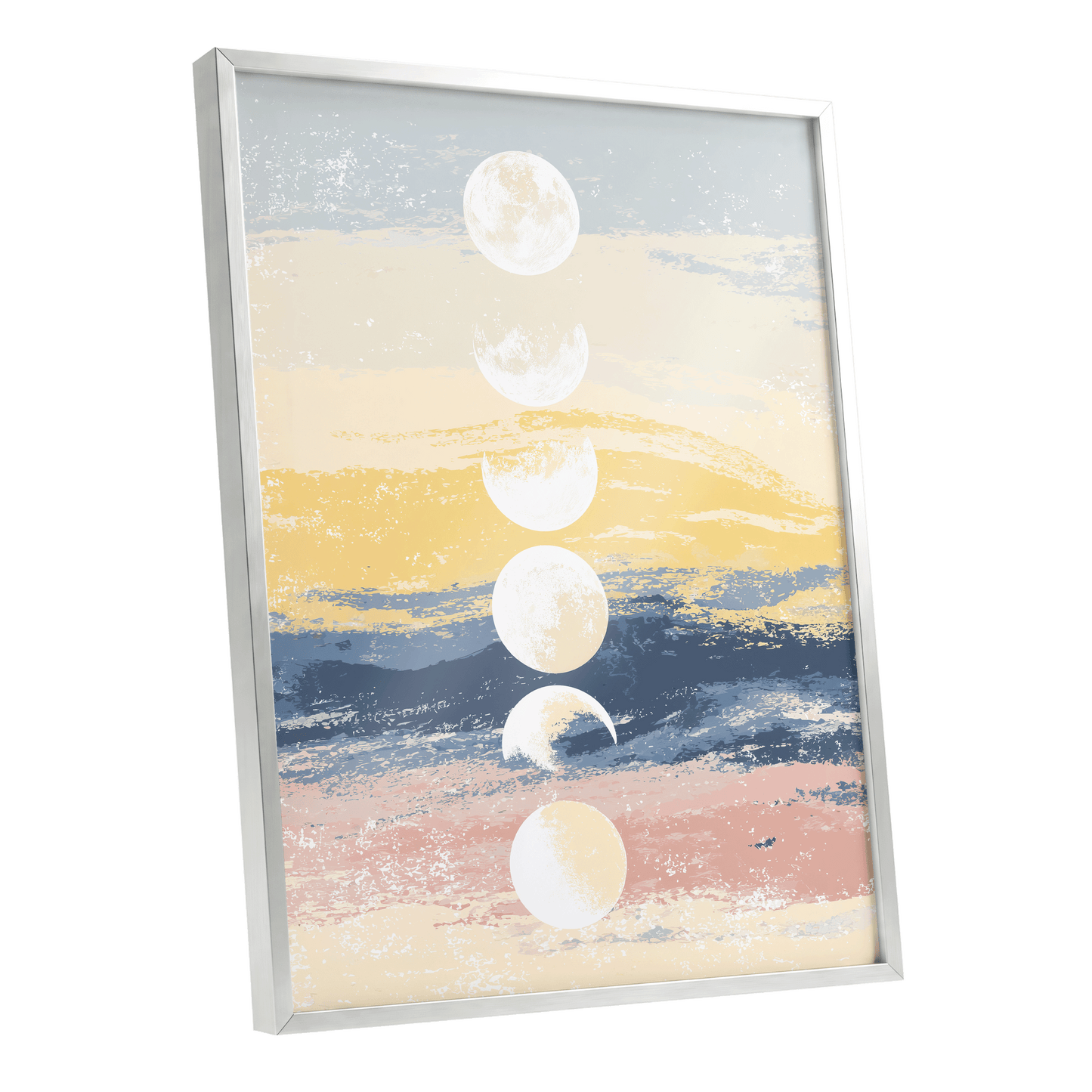 Lunar Tides – silver framed poster option