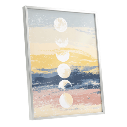 Lunar Tides – silver framed poster option