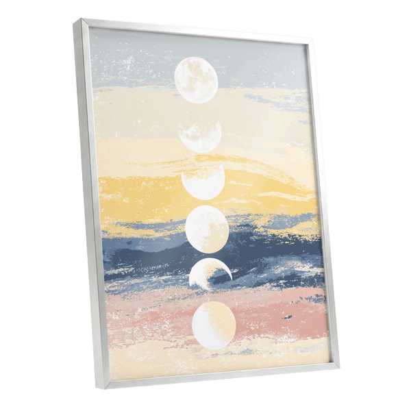 Lunar Tides – silver framed poster option