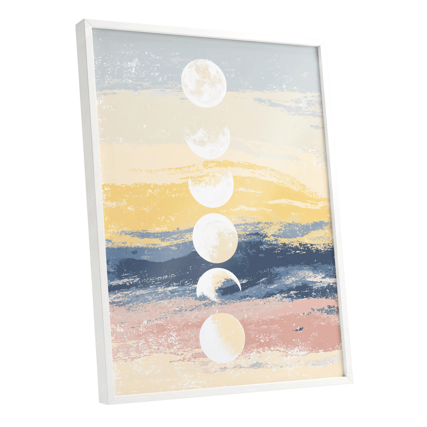 Lunar Tides – white framed poster option