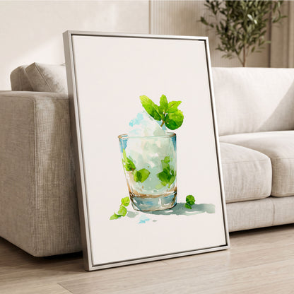 Mint and Ice Study – wall art displayed in a styled interior, gallery view 2