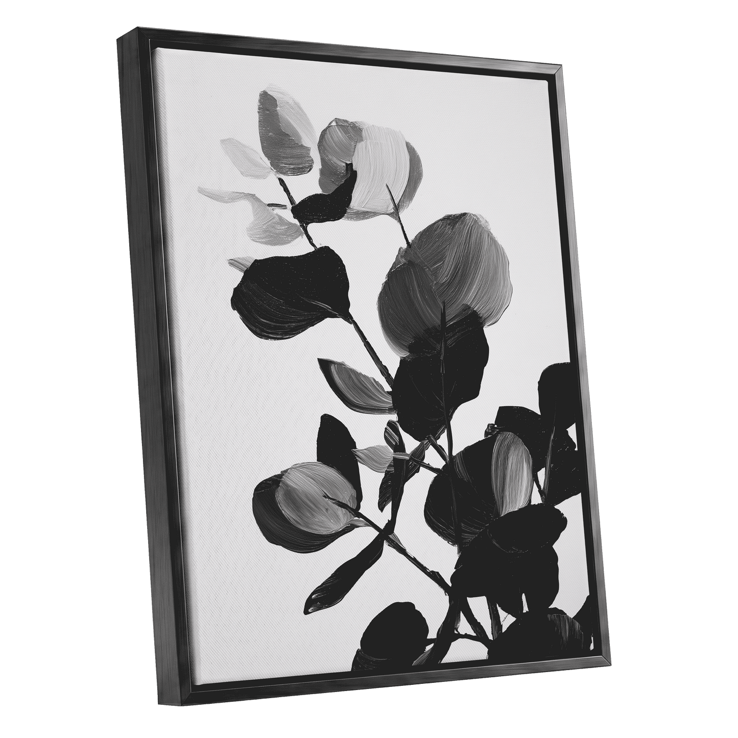 Monochrome Canopy – black framed canvas option