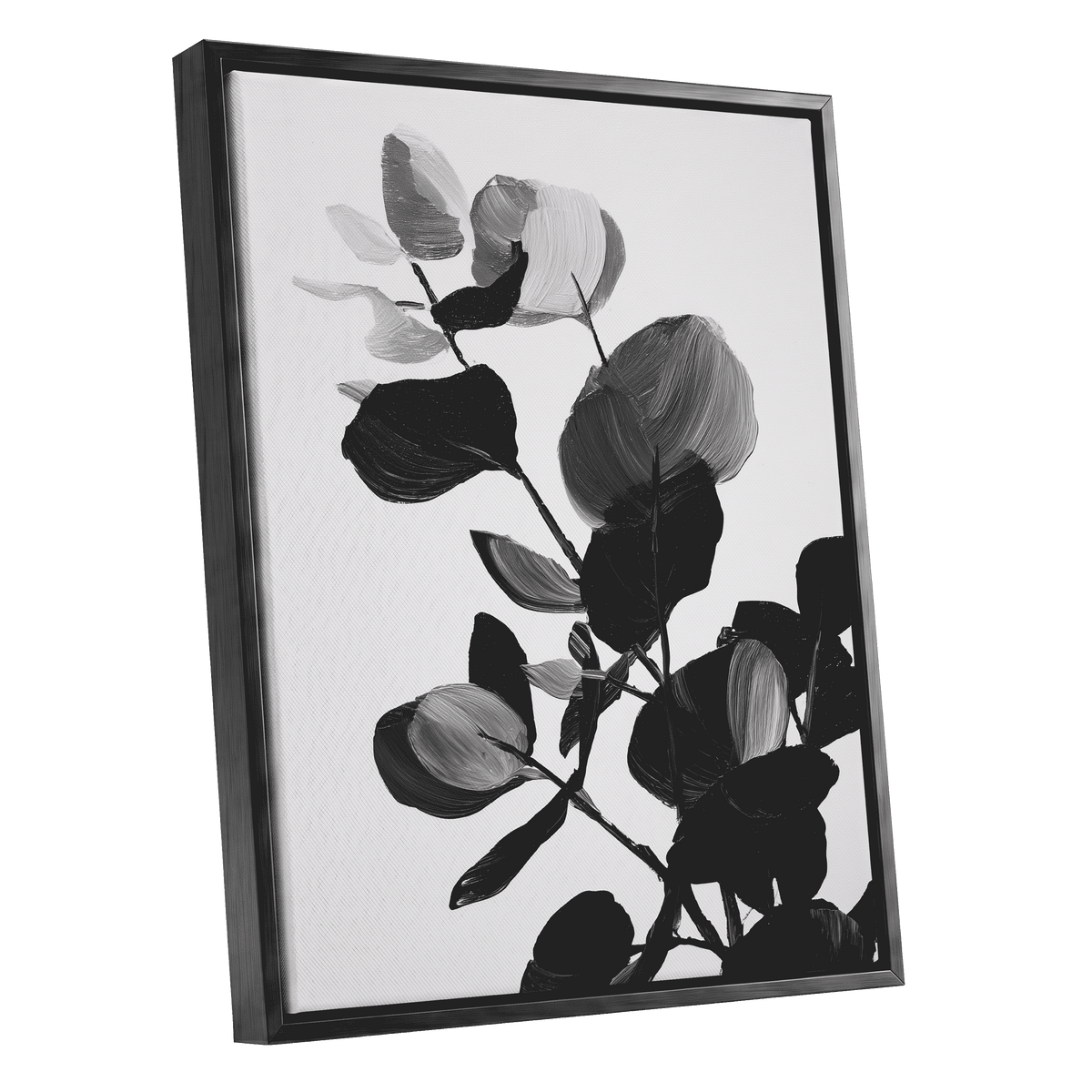 Monochrome Canopy – black framed canvas option