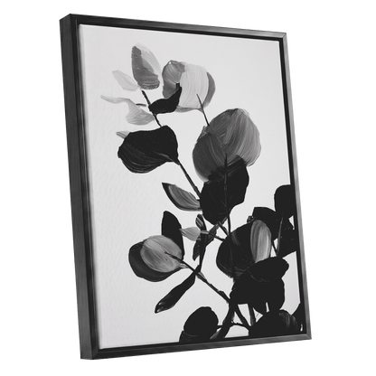 Monochrome Canopy – black framed canvas option