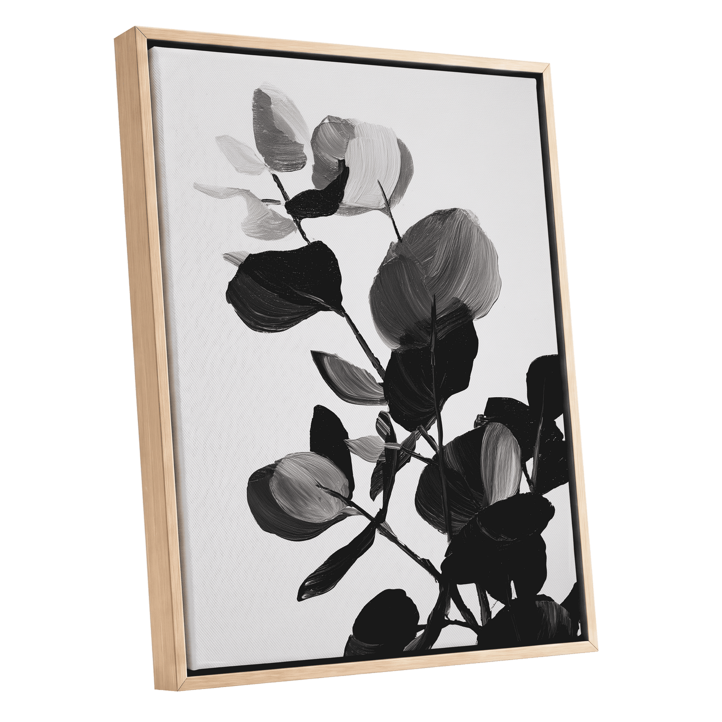 Monochrome Canopy – oak framed canvas option