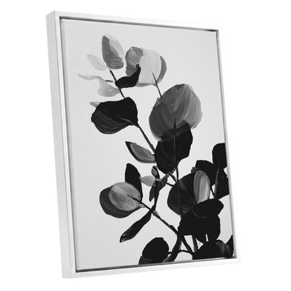Monochrome Canopy – white framed canvas option