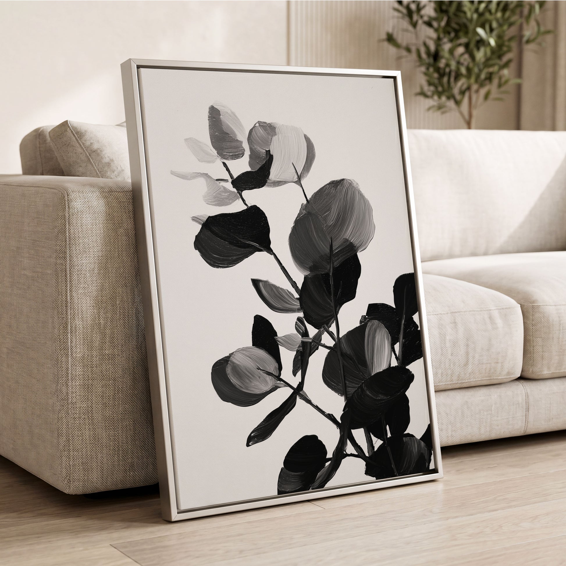Monochrome Canopy – wall art displayed in a styled interior, gallery view 2