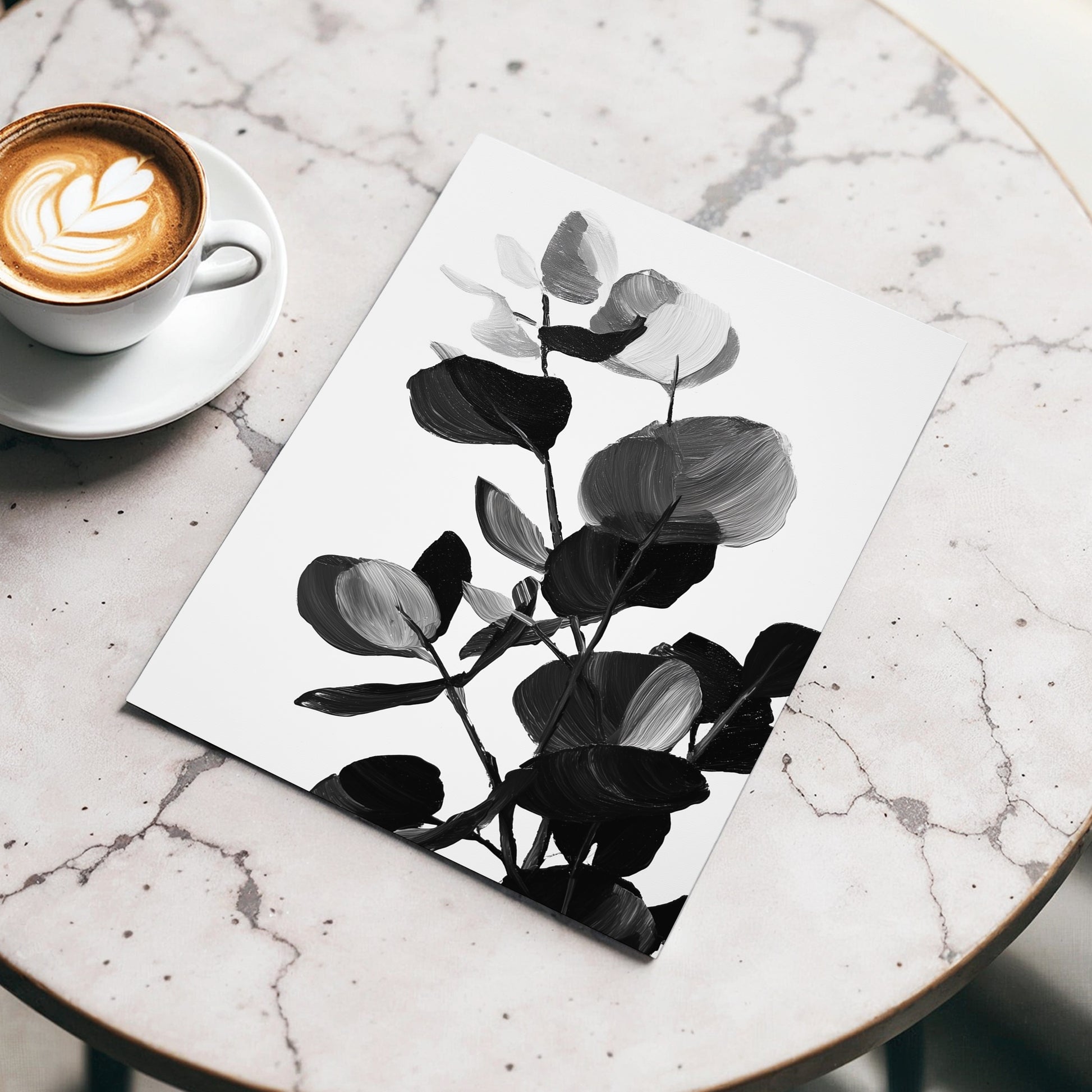 Monochrome Canopy – wall art displayed in a styled interior, gallery view 3