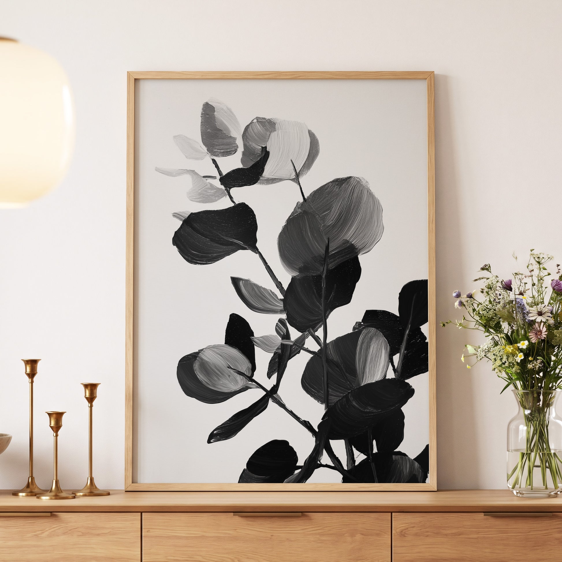 Monochrome Canopy – wall art displayed in a styled interior, gallery view 5