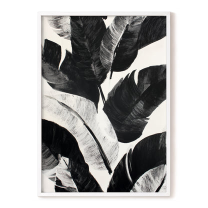Monochrome Canopy, black, white, gray nature wall art, front artwork view