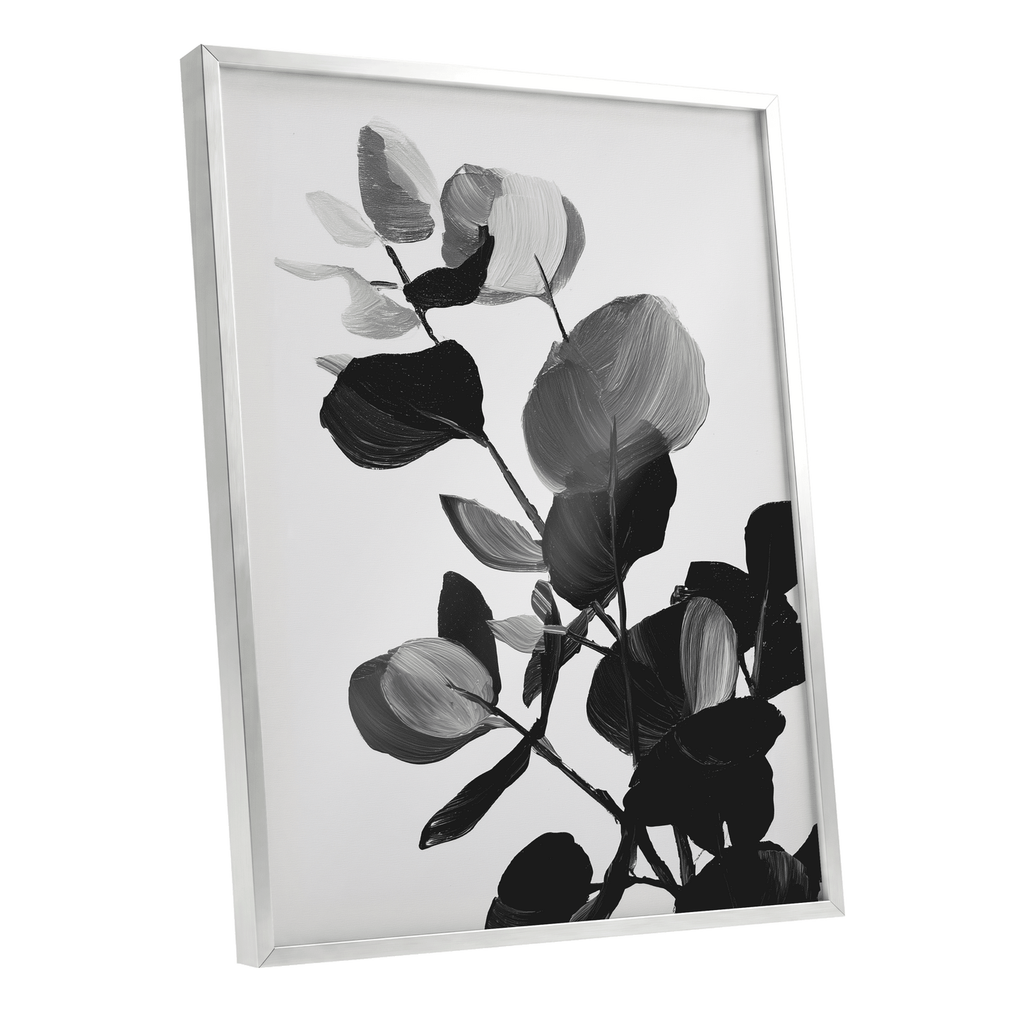 Monochrome Canopy – silver framed poster option