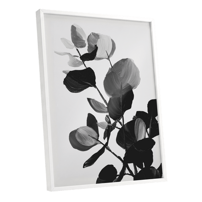 Monochrome Canopy – white framed poster option